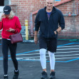 *EXCLUSIVE* Dolph Lundgren and wife Emma Krokdal seen in Beverly Hills after he is declared Cancer Free