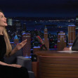 Angelina Jolie reveals she’s broken her toe as she appears on The Tonight Show barefoot