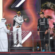Brad Pitt and cast seen filming scenes for his latest film "F1" x at Yas Marina Circuit on December 8, 2024 in Abu Dhabi, United Arab Emirates.