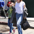 *EXCLUSIVE* Milla Jovovich steps out for some retail therapy with her daughter in WeHo!