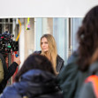 Angelina Jolie seen on set filming 'Stitches' in Paris