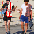 *EXCLUSIVE* Hugh Jackman is spotted in Bondi engaged in an intense and lengthy telephone conversation