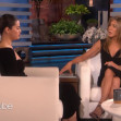 Selena Gomez interviewed by guest host Jennifer Aniston on US TV chat show "The Ellen Show"