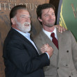 Los Angeles, USA. 10, February, 2025.   Pictured left to right, Arnold Schwarzenegger, Patrick Schwarzenegger at the White Lotus Season 3 Premiere.  Credit:  Kathy Hutchins / Alamy Live News