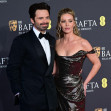 LONDON, ENGLAND: 16th February 2025: Sebastian Stan, Annabelle Wallis at EE BAFTA Film Awards 2025 at Royal Festival Hall, London, UK. . (Photo by 李世惠/See Li/Picture Capital)