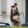 Matt Damon and Cillian Murphy are Spotted on the Set of Oppenheimer in Los Angeles.