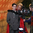 Gwyneth Paltrow/Timothee Chalamet on the set of "Marty Supreme"
