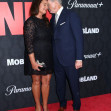 Keely Shaye Smith and Pierce Brosnan attending the 'MobLand' New York Premiere held at the SVA Theatre on March 31, 2025 in New York City, NY ©Steven Bergman/AFF-USA.COM
