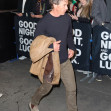 Julia Roberts, Danny Moder and their son Henry Daniel Moder seen leaving George Clooney's Broadway play 'Good Night and  Good Luck' in NYC