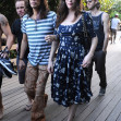 Steven Tyler spends a day out with his daughters Liv Tyler and Mia Tyler in Miami