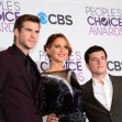 Liam Hemsworth, Jennifer Lawrence și Josh Hutcherson/ Profimedia