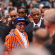 Celebrities attending the red carpet of the film Highest 2 Lowest with Asap Rocky, Spike Lee and Denzel Washington during the 78th Cannes Film Festival.