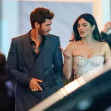 Andrew Garfield &amp; Monica Barbaro Make Red Carpet Debut At Vanity Fair Oscar Party