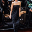 Dakota Johnson exudes elegance in a black Ferragamo dress at the Global Ambassadorship Celebration in NYC
