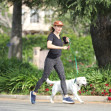 PREMIUM EXCLUSIVE Jennifer Garner FaceTimes A Friend During Her Daily Mile Jog