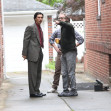 Adam Driver, Scarlett Johansson, and Miles Teller spotted filming "Paper Tiger" in Queens