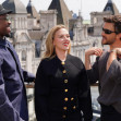 (left to right) Mahershala Ali, Scarlett Johansson and Jonathan Bailey at a photo call for Jurassic World Rebirth, at The Corinthia in London. Picture date: Monday June 16, 2025.