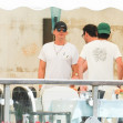 With reports swirling of a split from the American Singer Katy Perry, Orlando Bloom looks casual spotted outside the Gritti Palace Hotel in Venice.