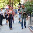 Katie Holmes And Joshua Jackson Filming On The 'Happy Hour' Set In New York City