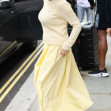 After recently causing a media frenzy, Pamela Anderson and Liam Neeson leave a London hotel.