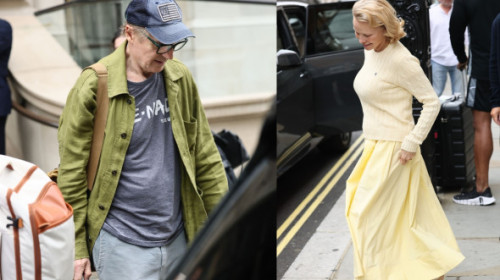 Pamela Anderson și Liam Neeson, fotografiați când părăseau același hotel din Londra. Fanii speră la o poveste de iubire ca-n filme