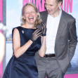 Liam Neeson și Pamela Anderson, la premiera „Naked Gun”/ Profimedia