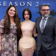 Jenna Ortega, alături de părinții ei Natalie și Edward la premiera serialului „Wednesday”/  Profimedia