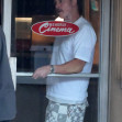 Brad Pitt filming in Los Angeles