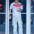 Brad Pitt filming in Los Angeles