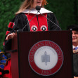 Actress Hilary Swank Delivers Keynote Address At Chapman University's 2025 Commencement Ceremony