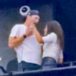 Ashton Kutcher and Mila Kunis at the Backstreet Boys concert