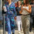 Katie Holmes and Suri Cruise seen walking to the set of Happy Hour in New York City