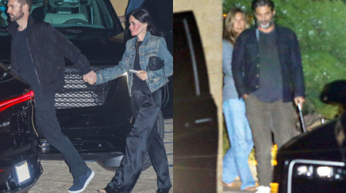 Dublă întâlnire. Jennifer Aniston și Jim Curtis, la cină cu actrița Courteney Cox și iubitul acesteia, artistul de la Snow Patrol