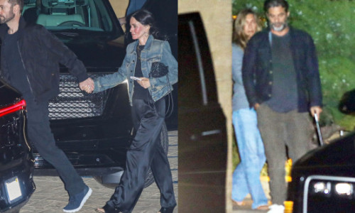 Dublă întâlnire. Jennifer Aniston și Jim Curtis, la cină cu actrița Courteney Cox și iubitul acesteia, artistul de la Snow Patrol