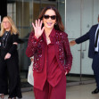 Catherine Zeta-Jones stuns in burgundy ensemble outside Drew Barrymore in New York City