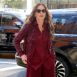 Catherine Zeta-Jones arrives at Drew Barrymore in New York City