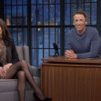 Catherine Zeta-Jones participe à l'émission "Late Night with Seth Meyers" (NBC)