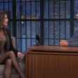 Catherine Zeta-Jones participe à l'émission "Late Night with Seth Meyers" (NBC)