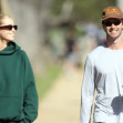 EXCLUSIVE: Patrick Schwarzenegger and Abby Champion are seen out walking in Santa Monica,  CA