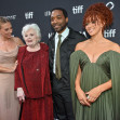 Scarlett Johansson, June Squibb, Chiwetel Ejiofor, Erin Kellyman attending the screening of the movie Eleanor the Great ahead of Toronto International Film Festival (TIFF) in Toronto, Canada on September 8, 2025. Photo by Julien Reynaud/APS-Medias/ABACAPR