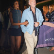 Vincent Cassel and his wife Narah Baptista arrive for Drake's concert