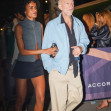 Vincent Cassel and his wife Narah Baptista arrive for Drake's concert