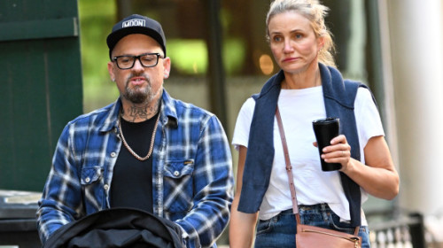 „Regina” lui. Cameron Diaz, alături de Benji Madden, la un an de la ultima lor apariție în public. Soții, la plimbare cu fiul lor