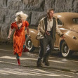 Christian Bale and Jessie Buckley monster kiss in full Frankenstein make up and costume on the set of 'The Bride'