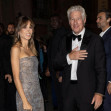 Richard Gere, Alejandra Silva arrive to Pinacoteca of Brera to attending the Giorgio Armani fashion show during Milan's Fashion Week Womenswear Spring/Summer 2026, on September 28, 2025 in Milan (Italy). Photo by Marco Piovanotto/Abacapress.com Credit: Ab