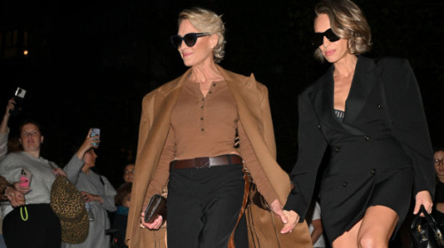 Un duo mamă-fiică rar văzut în public. Robin Wright și Dylan Penn, de mână la un eveniment de modă în Paris