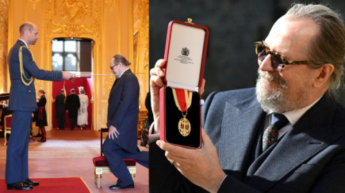 Sir Gary Oldman. Actorul, înnobilat de prințul William. „Am crezut că Oscarul a fost o mare realizare, dar nimic nu se compară cu asta”