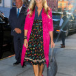 Sarah Jessica Parker is all smiles while leaving CBS Mornings this morning in New York City