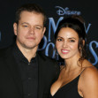 Matt Damon and Luciana Barroso at the World premiere of Disney's 'Mary Poppins Returns' held at the Dolby Theatre in Hollywood, USA on November 29, 20