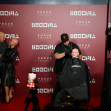 A fan gets his head shaved for a free preview of Yorgos Lanthimos’s new film 'Bugonia', in California